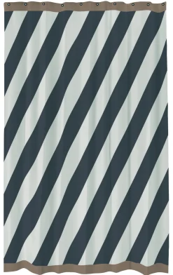 Mette Ditmer - DIAGONAL-badeforhæng - Dark grey