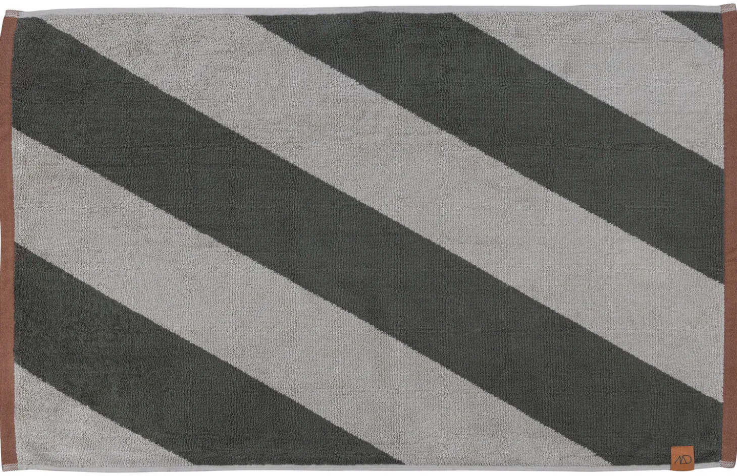 Mette Ditmer - DIAGONAL bath mat - Dark olive