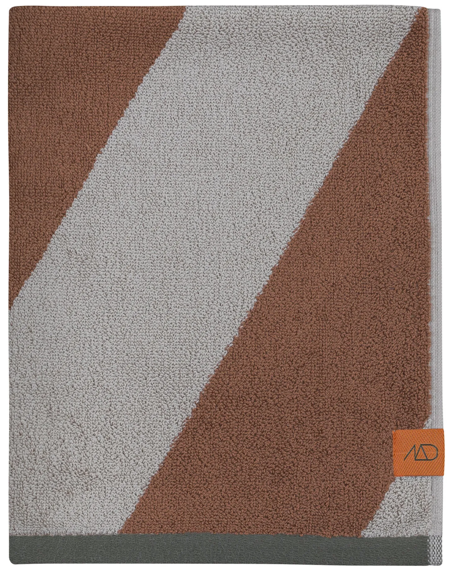 Mette Ditmer - DIAGONAL guest towel, 2-pack - Brick