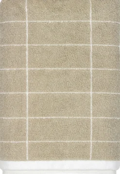 Mette Ditmer - FLINESTEN badehåndklæde, Sand / Off-white
