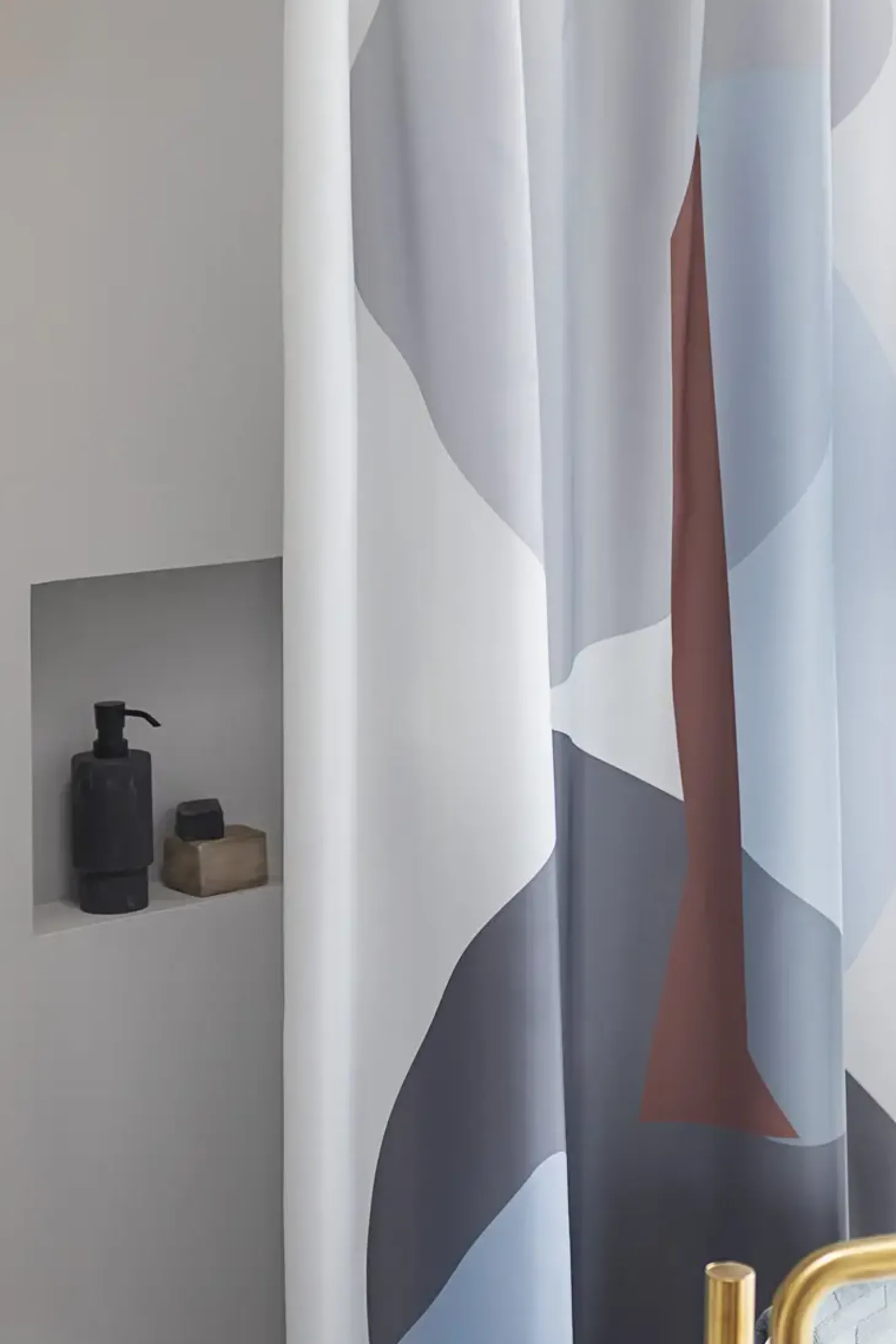 Mette Ditmer - GALLERY badeforhæng - Lysegrå