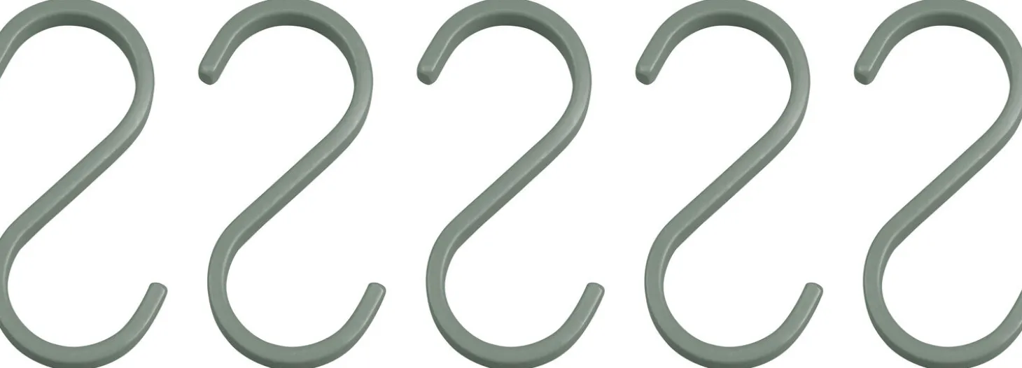 Mette Ditmer - HANG-IT S-hook, 5-pack - Thyme green
