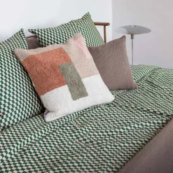 Mette Ditmer - MINI-sengesæt - Pine green/Tan - W140 x L200 cm