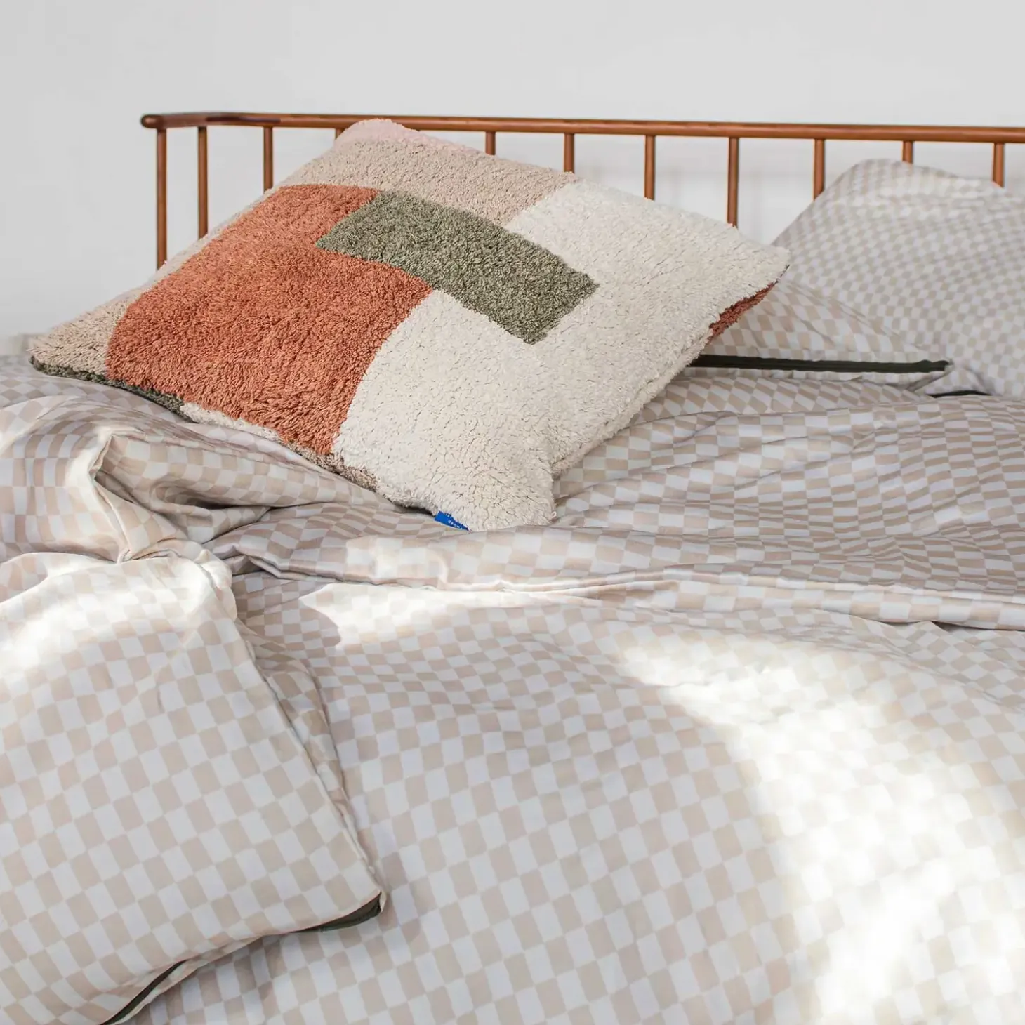 Mette Ditmer - MINI-sengesæt - Sand/Light grey - W200 x L220 cm