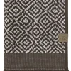 Mette Ditmer - MOROCCO-håndklæde - Chocolate / Off-white - W70 x L135 cm