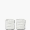 Mette Ditmer - RIBBON fyrfadsstage - Off-white - 2-pak