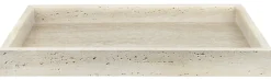 Mette Ditmer - TRAVERTINE tray, large - Linen