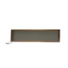 MiLLE W NORDISK DESIGN - Bakke i træ - Grå læder - 15 x 60 cm.