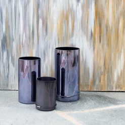 MiLLE W NORDISK DESIGN - Lyslygte/Vase i medium (Sort)