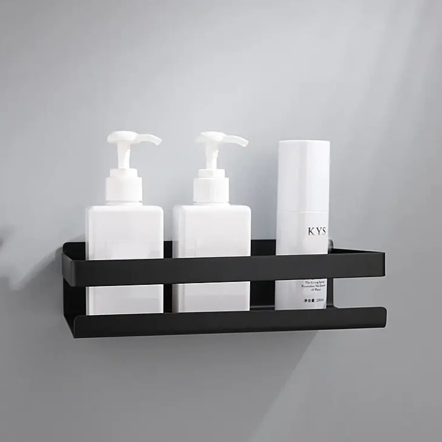 Moudhome - BATH Hylde Til Badeværelse – Sort - 23 cm