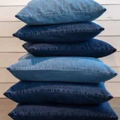 Never - Pudebetræk - Denim - Denim Midnight Blue - 50x50 cm