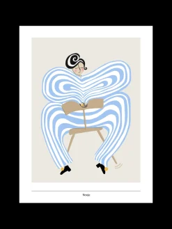 Noeje - Kunsttryk - Donna di Teatro, Blå