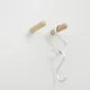 Nomess - S-Hooks krog - Alm. - Aluminium (Sæt med 5 stk.)