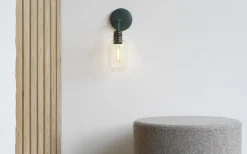 Norman Copenhagen - Amp Væglampe, guld/grøn