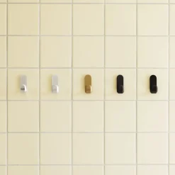 Normann Copenhagen - Curve Mini Knage - sæt med 2 styk - Mat sølvfarvet