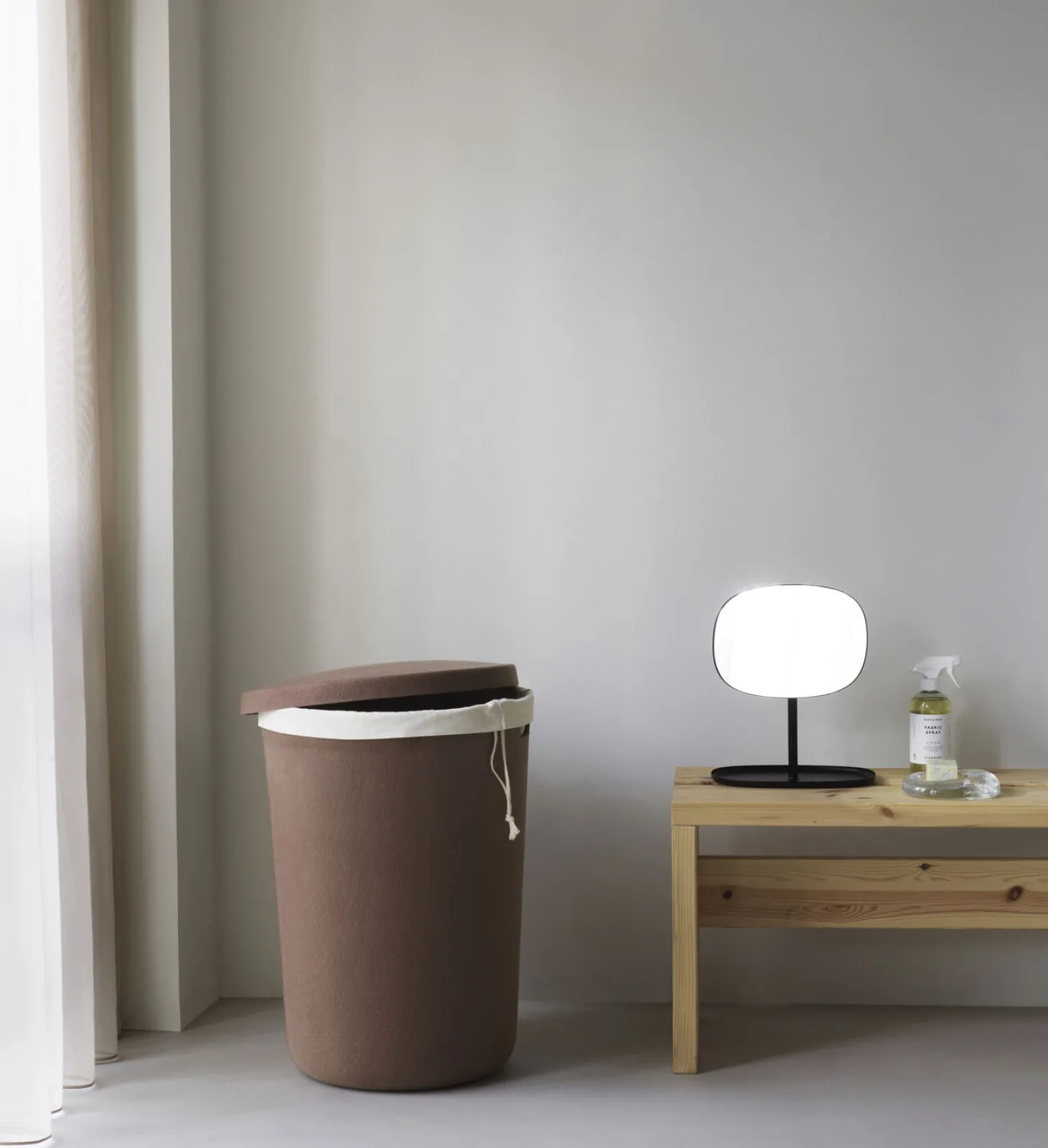 Normann Copenhagen - Hide Laundry Basket Cotton Liner Off White