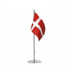 Piet Hein - Bord-flagstang (35-cm) med DANSK flag