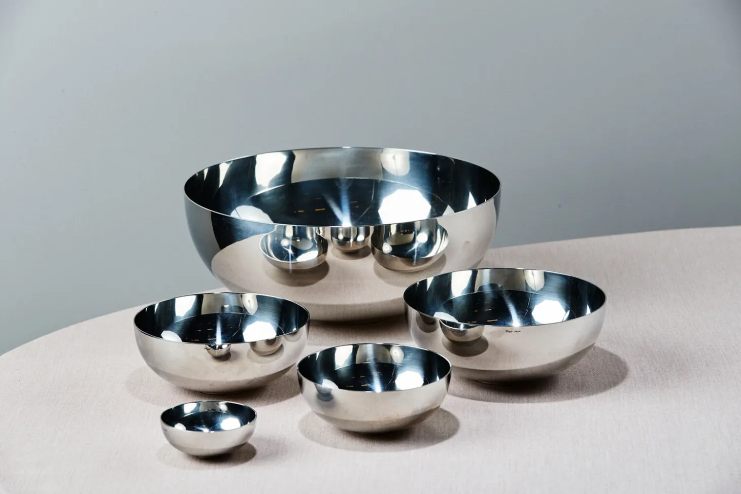 Piet Hein - Skål dia. 13 cm. Rustfrit stål - blank