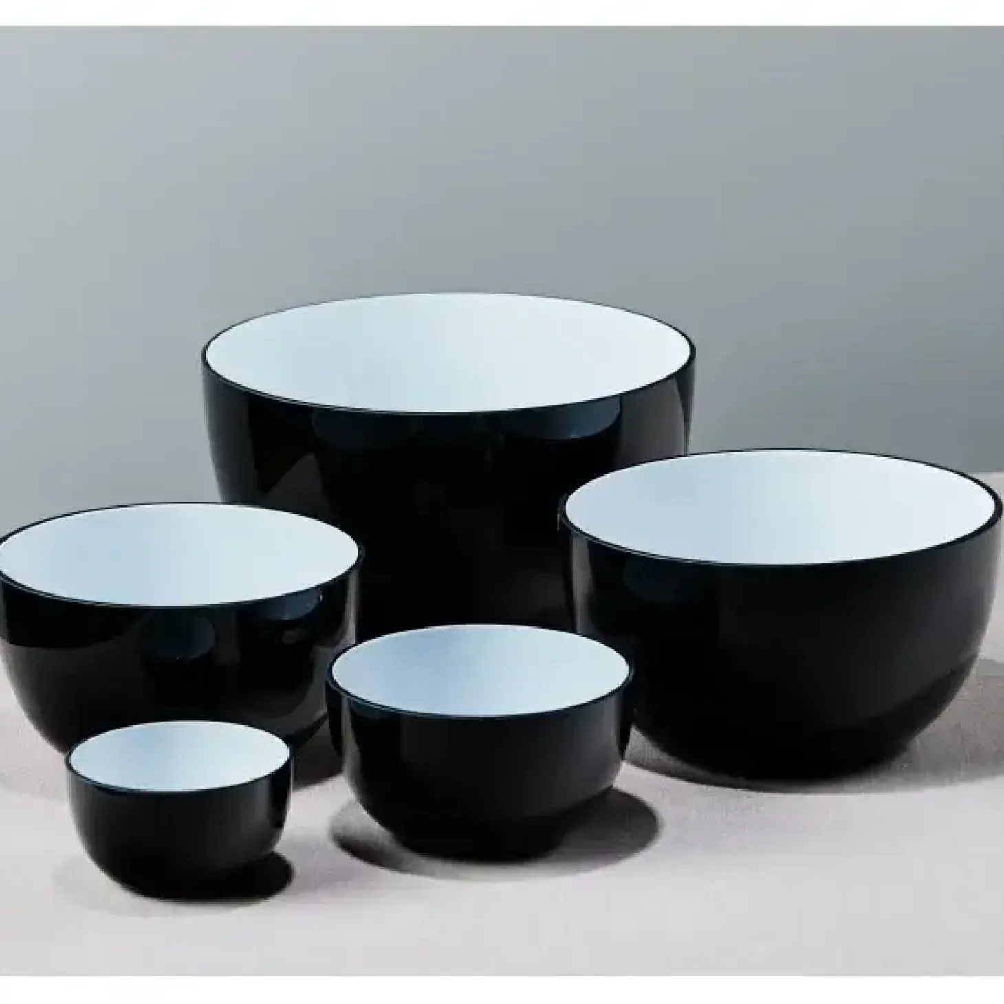 Piet Hein - Skål glas 18 cm - SORT