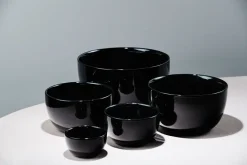 Piet Hein - Skål porcelain 18 cm - SORT