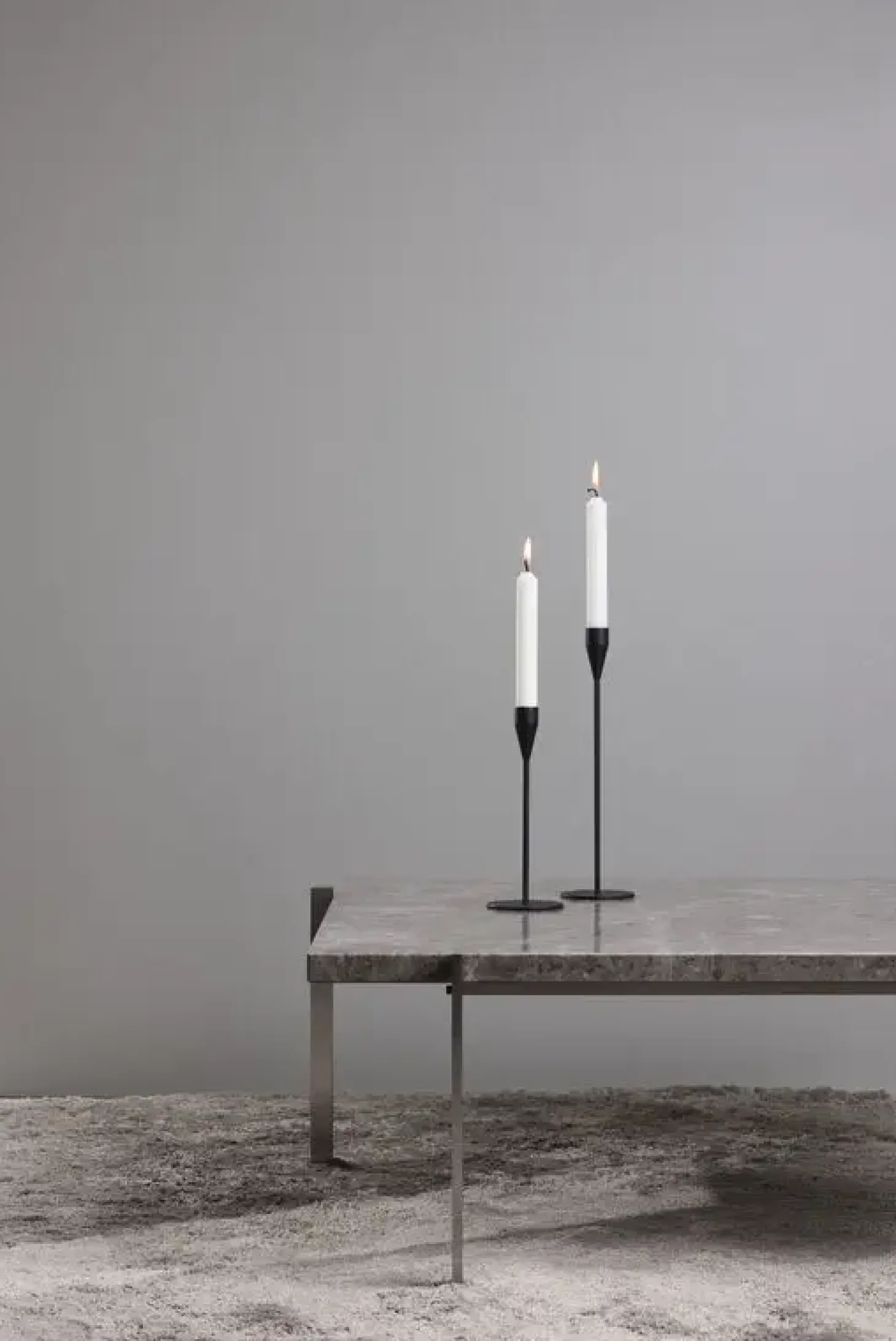 Piet Hein - SORT Lysestage Jupiter 29 cm