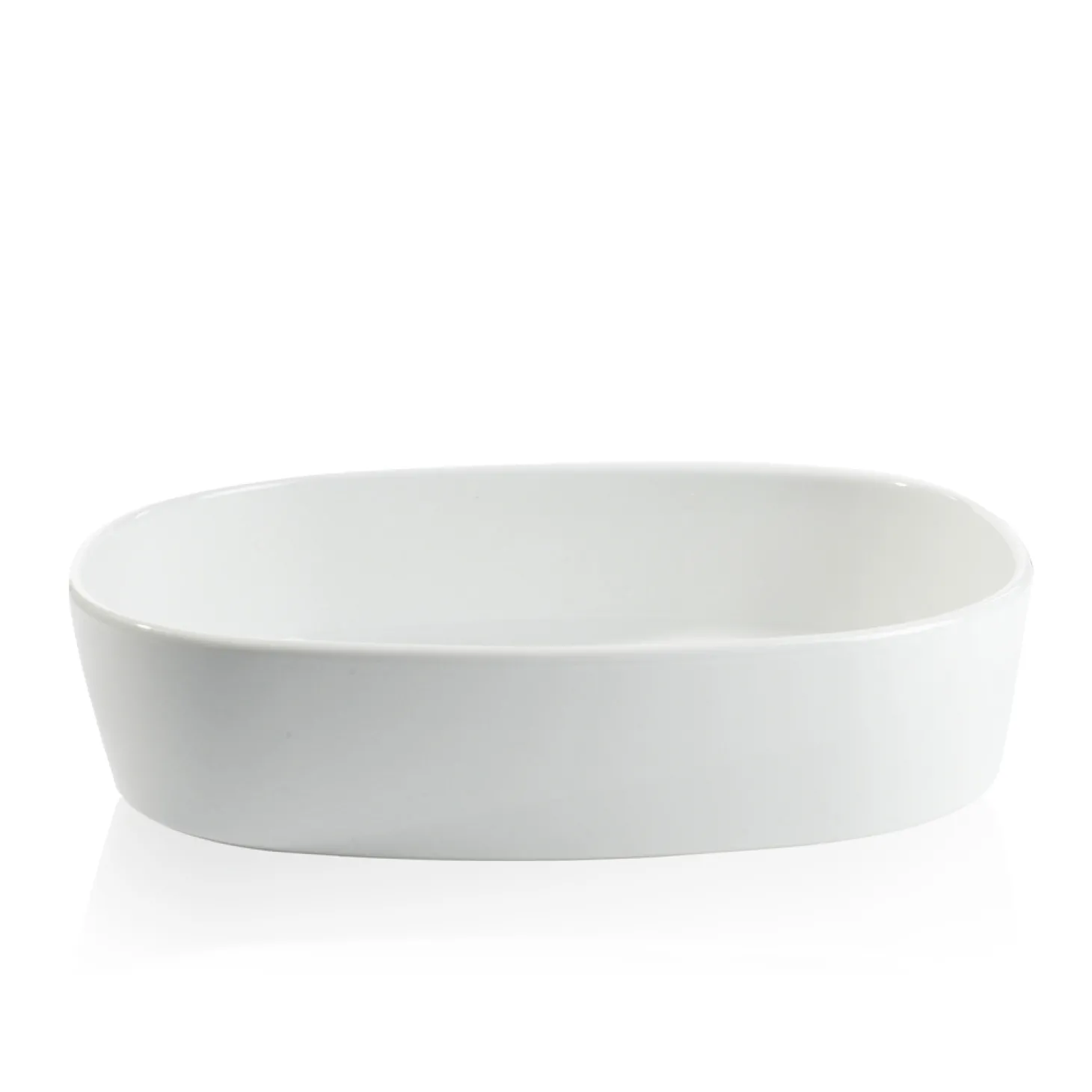 Piet Hein - Superellipsefad porcelain 27*35*7,5 cm - HVID HØJ