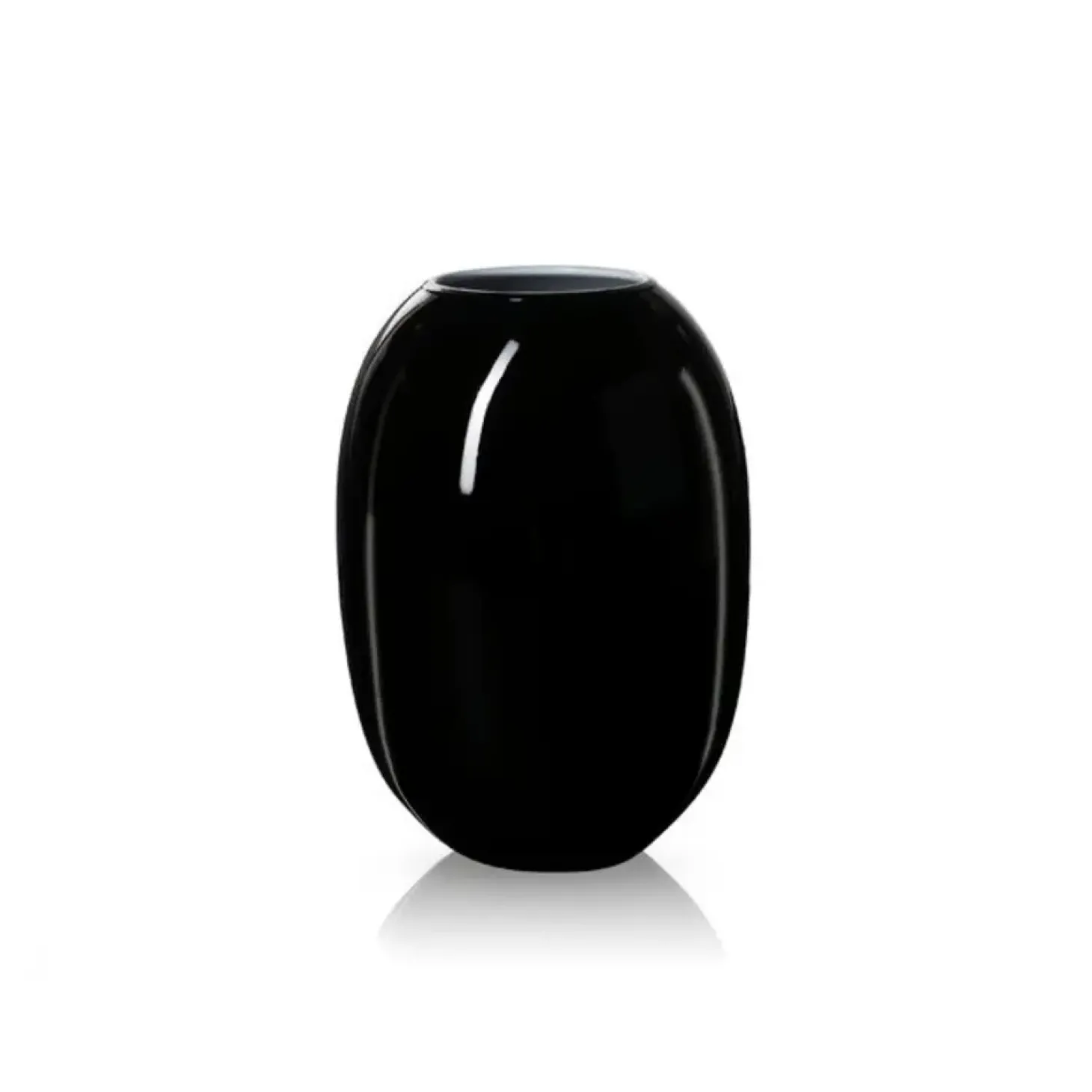 Piet Hein - Vase glas 50 cm - SORT-OPAL