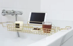 Present time - Bath tub caddy iron gold plated