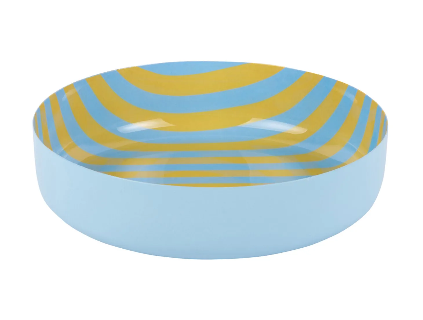 Present time - Bowl Animado medium citrine yellow w. soft blue