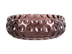 Present time - Bowl Speckles glass small chocolate brown