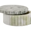 Present time - Bowl with lid marble himalayan green