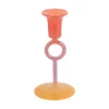 Present time - Candle holder Anillo Vivo small multi colour bright red