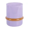 Present time - Candle holder Animado Anillo soft purple w. mango yellow
