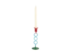 Present time - Candle holder Anillo Vivo medium multi colour warm purple