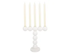 Present time - Candle holder Bubbles high enamel white
