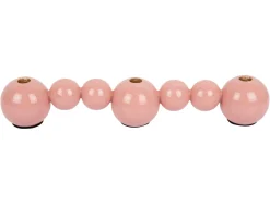 Present time - Candle holder Bubbles straight enamel flamingo pink