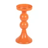 Present time - Candle holder Funky medium bright orange