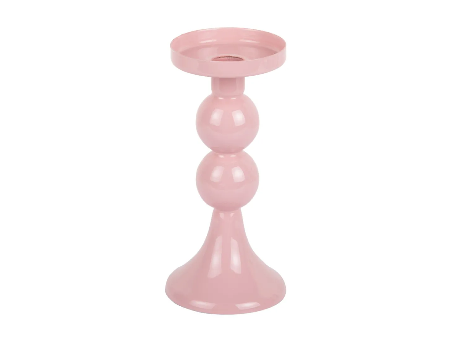 Present time - Candle holder Funky medium soft pink