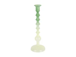 Present time - Candle holder Grato Mecer large retro green to soft green