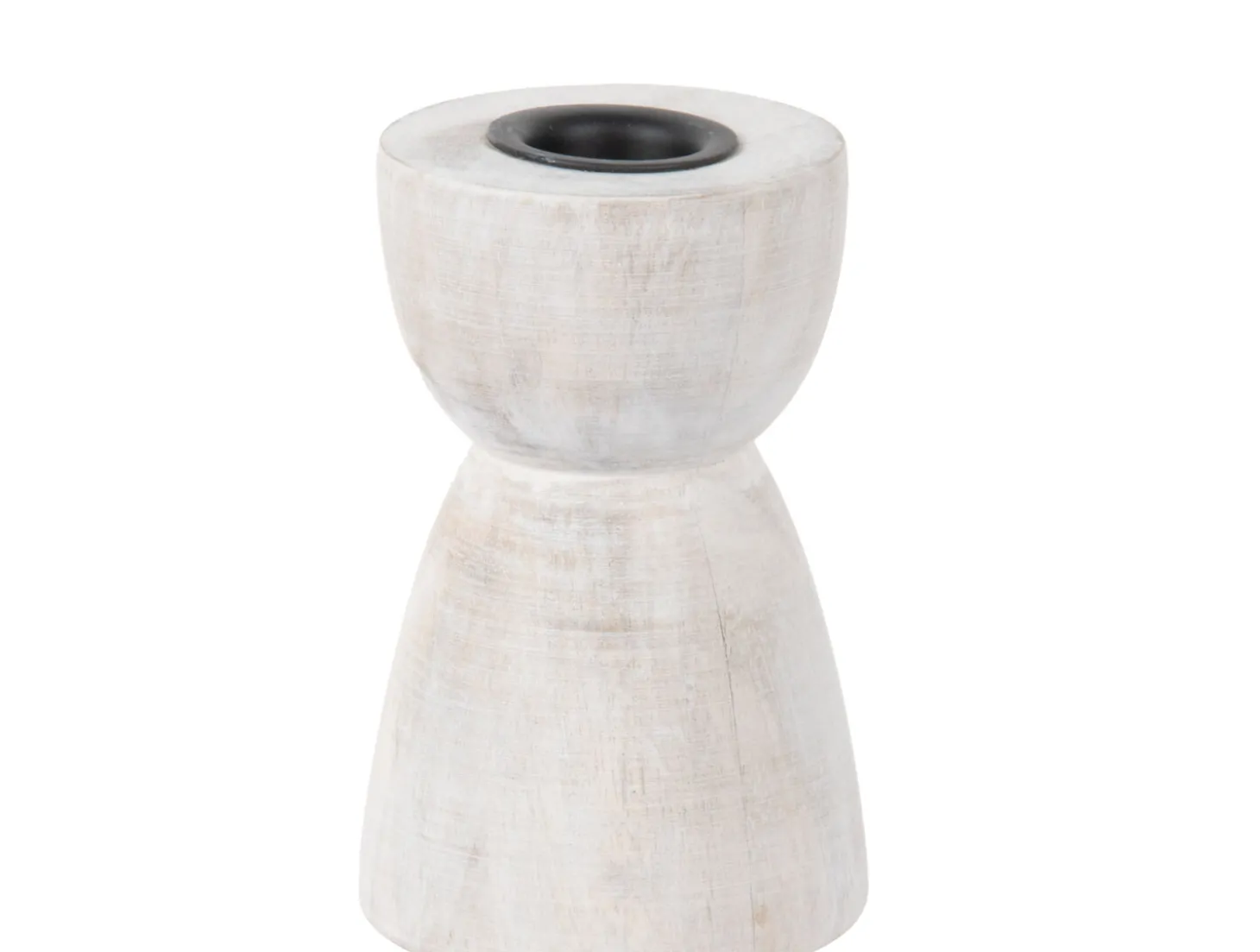 Present time - Candle holder Modelar Medium mango wood white wash