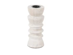 Present time - Candle holder Modelar Small mango wood white wash