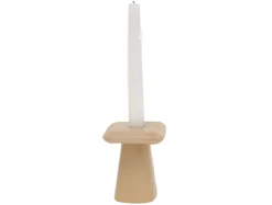 Present time - Candle holder Roca small soft brown