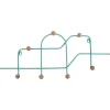 Present time - Coat rack Maze turquoise blue