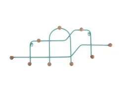 Present time - Coat rack Maze turquoise blue