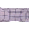 Present time - Cushion Cuadro rectangle soft purple w. dark blue