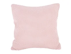 Present time - Cushion Honeycomb knitted cotton soft pink