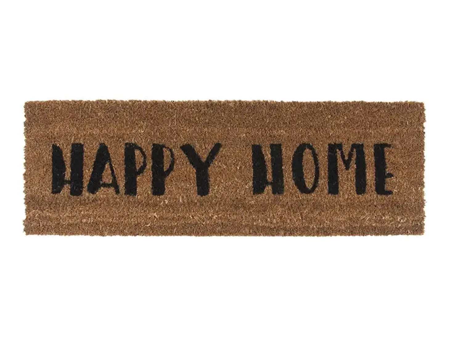 Present time - Doormat Happy Home black