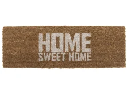 Present time - Doormat Home Sweet Home white coir