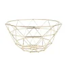 Present time - Fruit Basket Diamond Cut iron gold plated