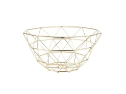 Present time - Fruit Basket Diamond Cut iron gold plated